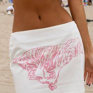 Delia Mini Skirt — White